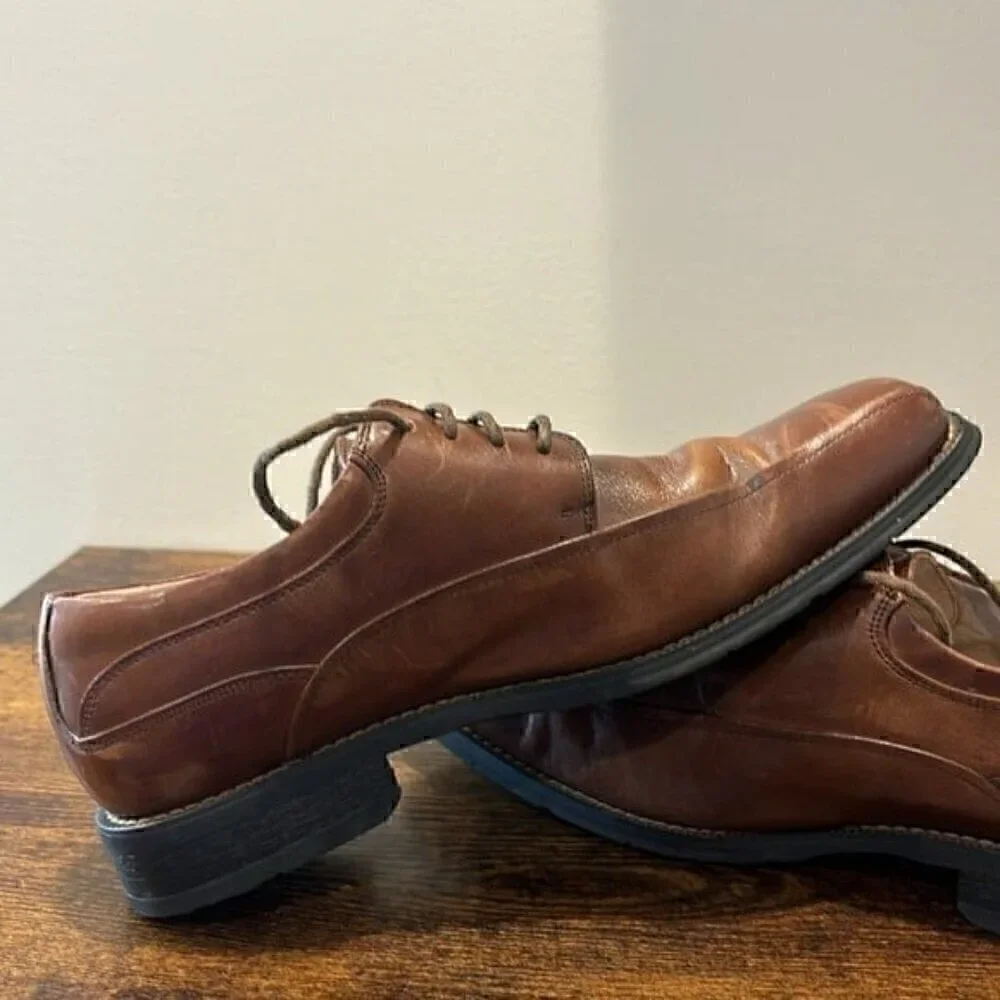 Florsheim Oxfords Men's Brown Leather Lace-up Casual Dress Shoes size 8.5 D